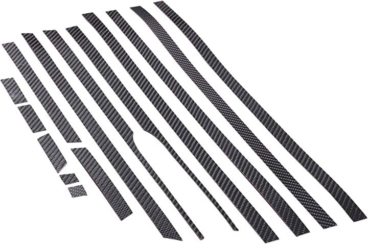 新型 HONDA ホンダ N-BOX 2017～2021 JF3 JF4 専用 エストラインステッカー サイドドア デカール 車 ウエストライン カーボンファイバー製 貼付タイプ