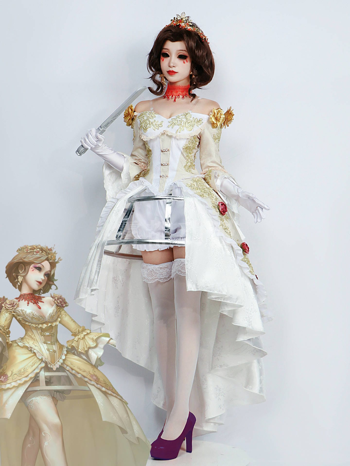 血の女王 衣装 血宴 赤宴 Identity V 第五人格 コスプレ セットアップ id5 IdentityV 洋服 红夫人
