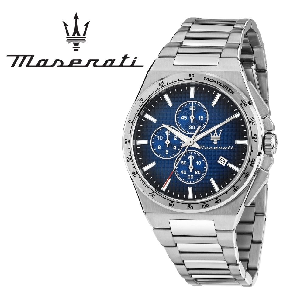 MASERATI 正規品 マセラティ 腕時計 ベロチタ スリム クロノグラフ ブルー メンズ ステンレス クオーツ ウォッチ 誕生日 就職祝い 男性 ギフト プレゼント 成人 卒業 入学