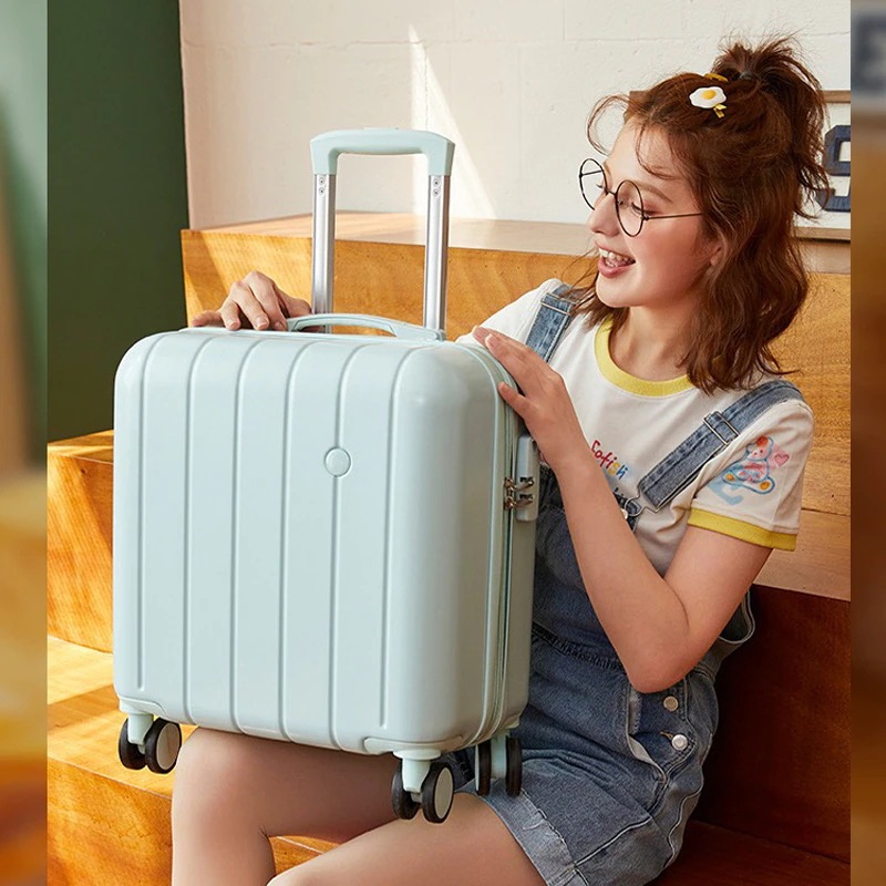 キャリーバッグ 18 インチ 荷物 小さい キャンディカラー 荷物 軽量 ラゲージ