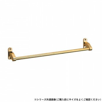 シロクマ フラットタオル掛 400mm 金 BT-40