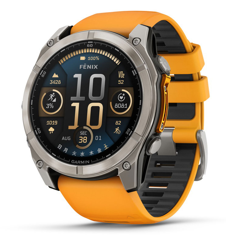 ガーミン fenix 8 Sapphire AMOLED 51mm Ti / Orange　【Suica対応】スマートウォッチ 010-02905-50 108,900円