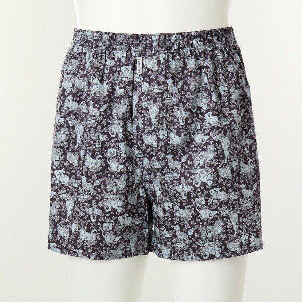 WMP5420BU_綿100手動動物捺染トランクス