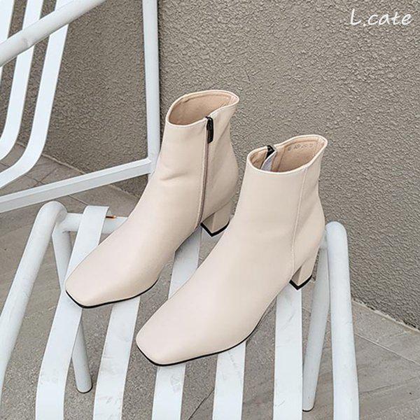 女性用アンクルブーツ LGE206 女性用ミドルヒール デイリーブーツ 女性ファッション