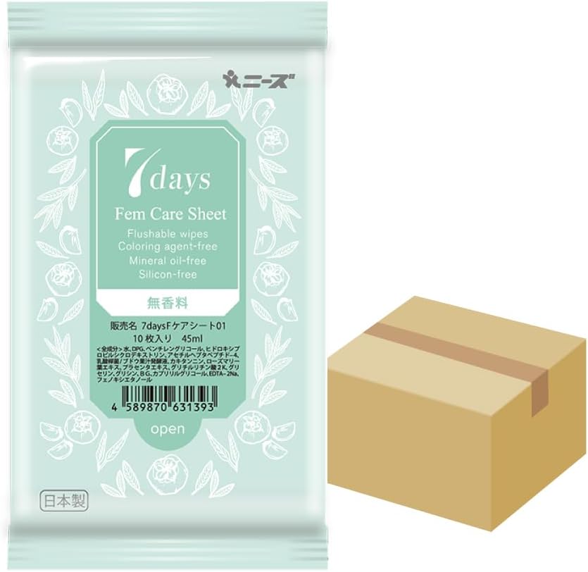 デリケートゾーン用 7days, フェムケアシート10枚 50個セット