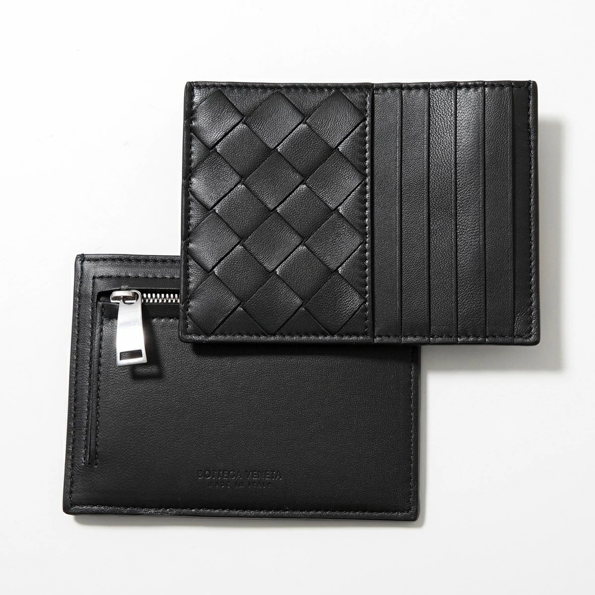 BOTTEGA VENETA ボッテガヴェネタ コインケース カードケース 608084 VCPP3 イントレチャート レザー フラグメントケース ミニ財布 パスケース ロゴ 8803