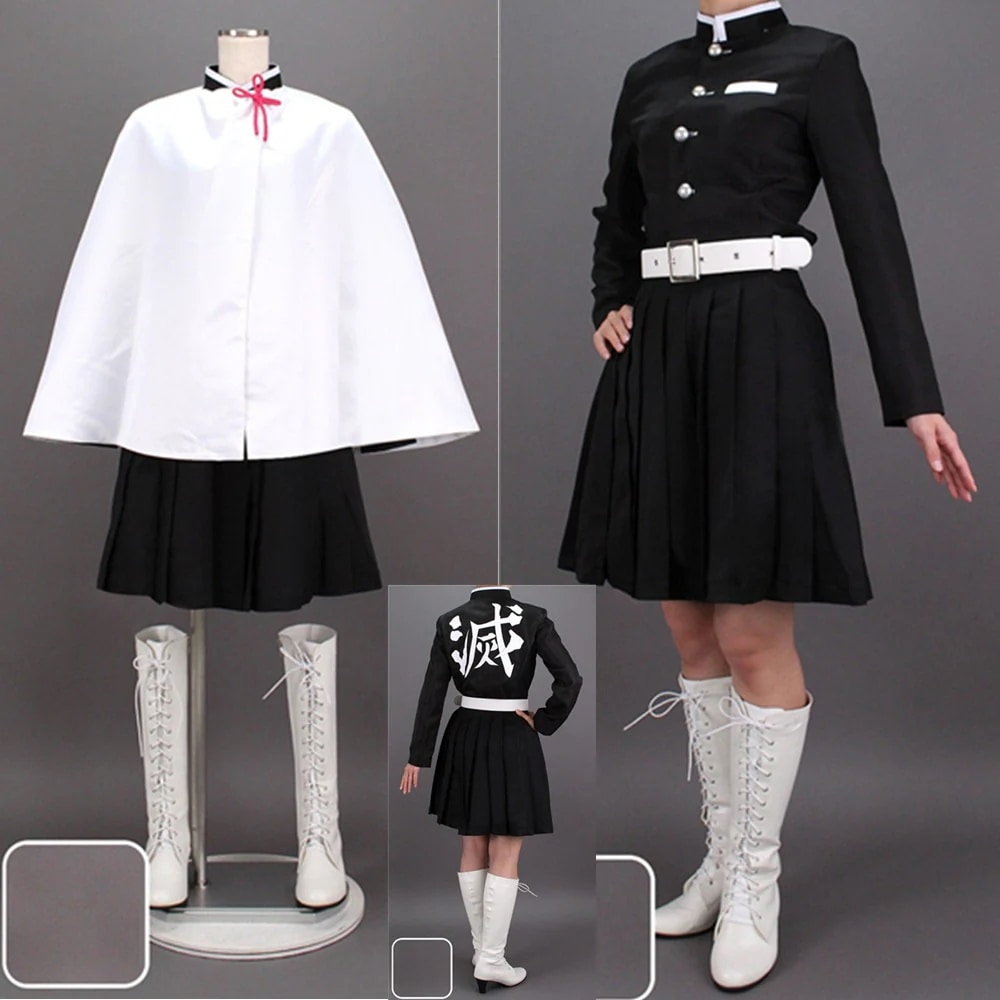 仮装 変装 ハロウィン コスチューム コスプレ衣装 鬼殺隊制服 栗花落カナヲ スーツ ハロウィン 2023年新作入荷コスプレ
