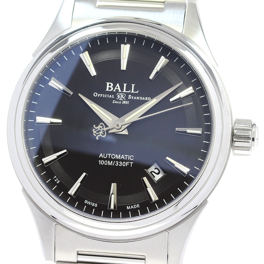 ボールウォッチ BALLWATCH NM2098C-S4J-BK ストークマン ヴィクトリー デイト 自動巻き メンズ 極美品 保証書付き_849880【中古】