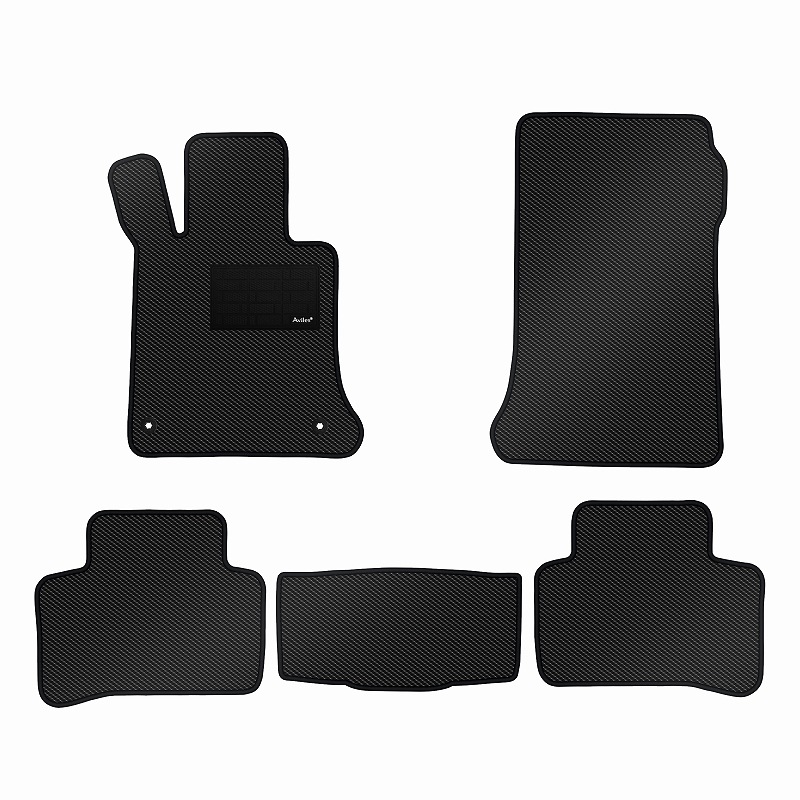 [防水マット]ベンツ GLKクラス X204 左ハンドル フロアマット [カーボン柄]