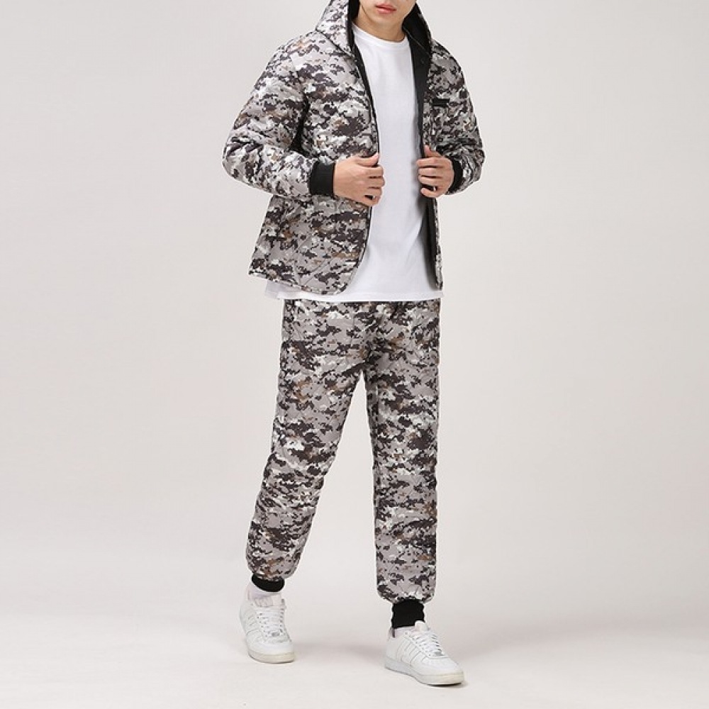 （黄水）国産デジタルフード付きウォームスーツセットSDPD0459