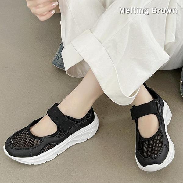 女性メッシュスニーカー メリージェーンシューズ RM82