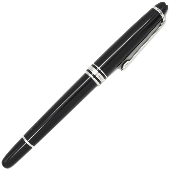 モンブラン Montblanc ボールペン マイスターシュテュック プラチナコーティング クラシック ローラーボール メタル プレシャスレジン ブラック×シルバー 黒 インク切れ 2865 【ケース】