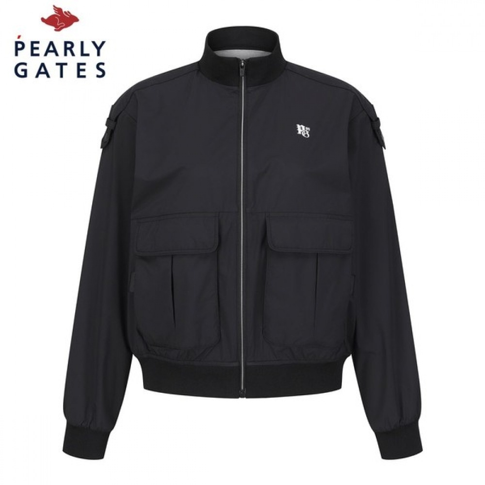 (Paris Gates) 女性用フラップポケット軽量シングルレイヤージャンパー