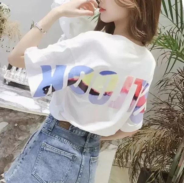 トップス Tシャツ カットソー 袖あり 半袖 デザイン オーバーサイズ ビッグシルエット 美ライン ニュアンス リラックス かわいい 大人可愛い きれいめ シンプル カジュアル 大人 上品 おしゃれ