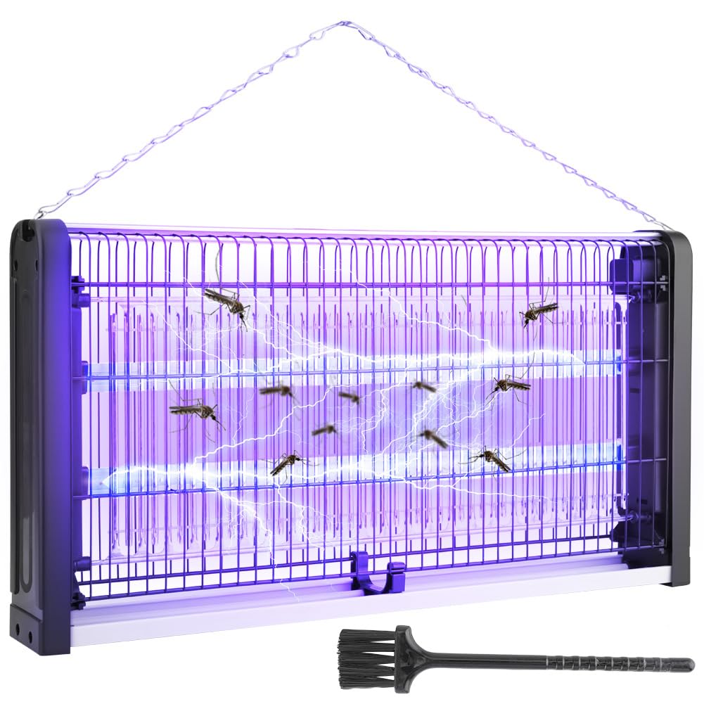 AUGYMER 電撃殺虫器 蚊取り器 LED光源吸引式捕虫器 20W コバエ取り機 電気蚊取り器 省エネ 蚊取り 虫取り機 虫取り器 殺虫灯 コバエ撃退 虫対策 電撃殺虫灯 虫除けライト 蚊取り機 蚊