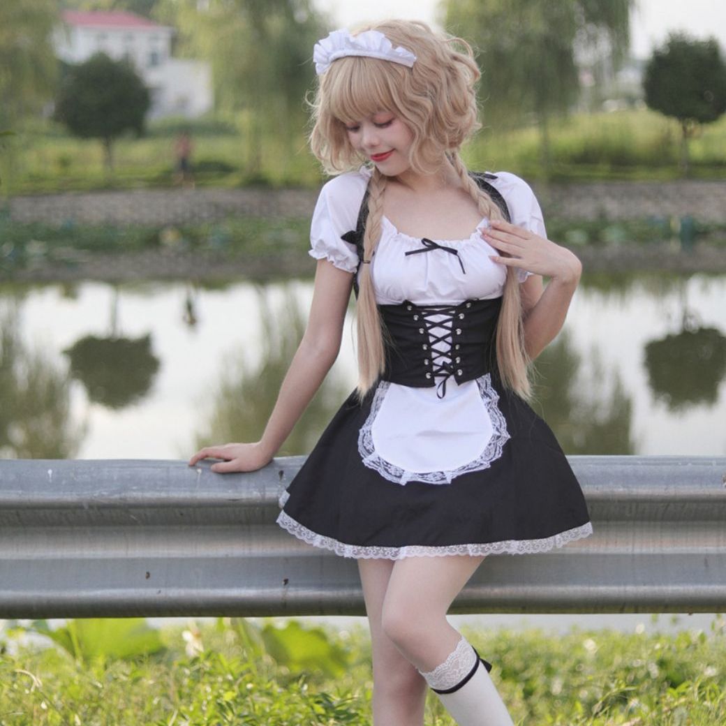 【人気爆売れ】新作韓国女子服かわいいいメイド服ロリータにじげんセクシーコスプレ