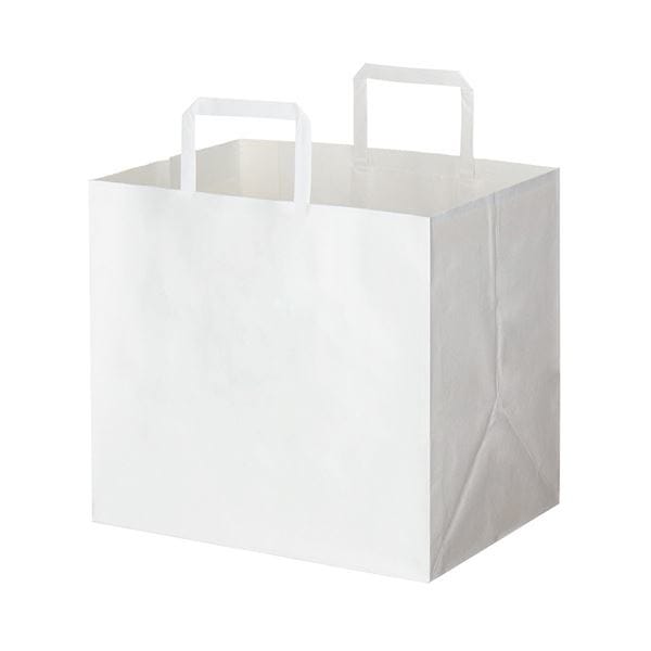 （まとめ） HEIKO Hフラットチャームバッグ300-1 白 #003277105 1パック（50枚） 5セット