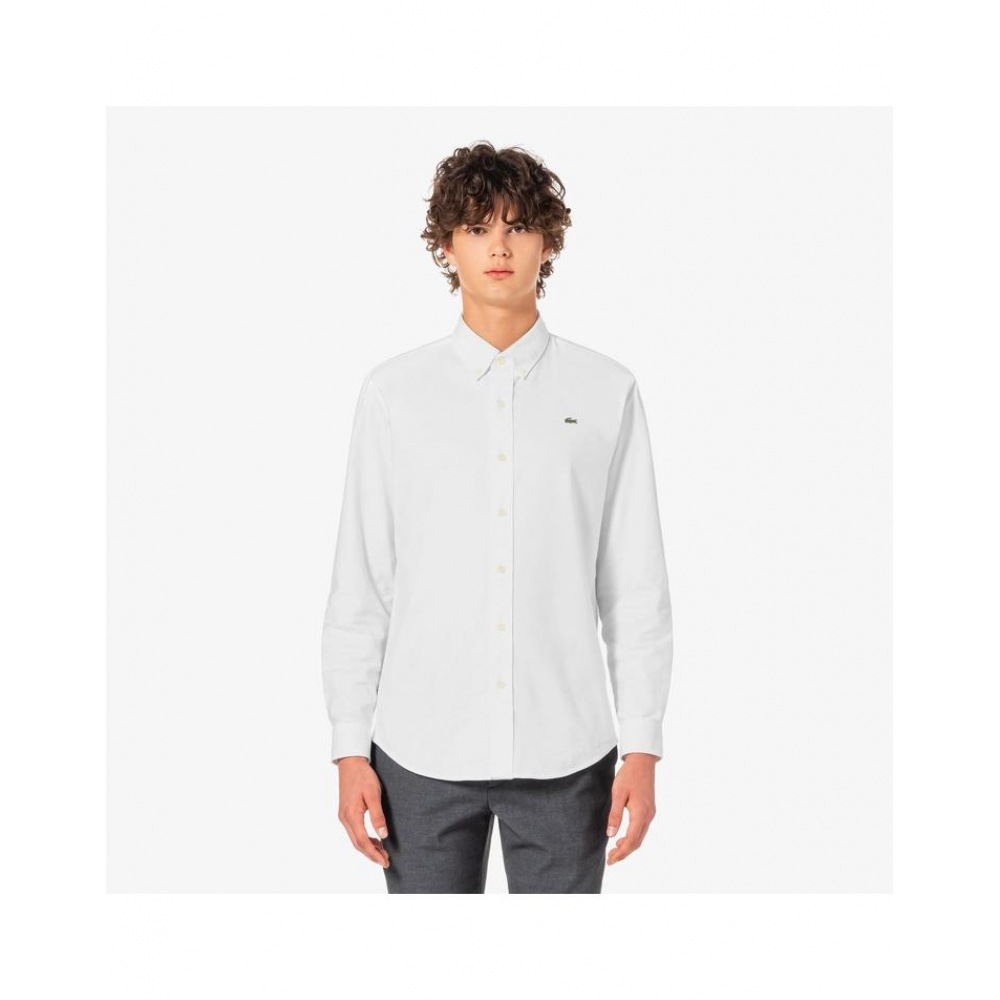 ラコステメンズオックスフォードソリッドシャツ CH931E-55N 001