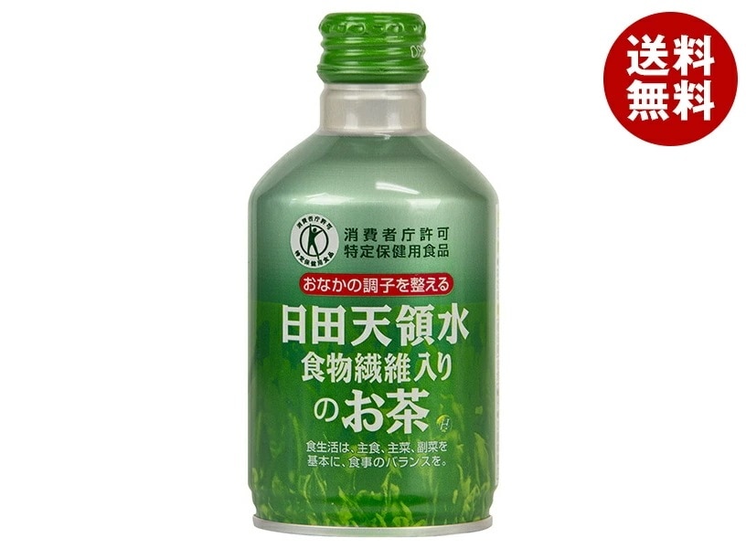 日田天領水 日田天領水 食物繊維入りのお茶【特定保健用食品 特保】 300gボトル缶＊24本入＊(2ケース)