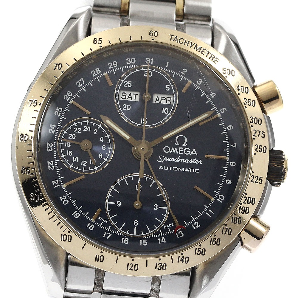 ベルト訳あり オメガ OMEGA 3321.80 スピードマスター クロノグラフ トリプルカレンダー 自動巻き メンズ _881869【中古】