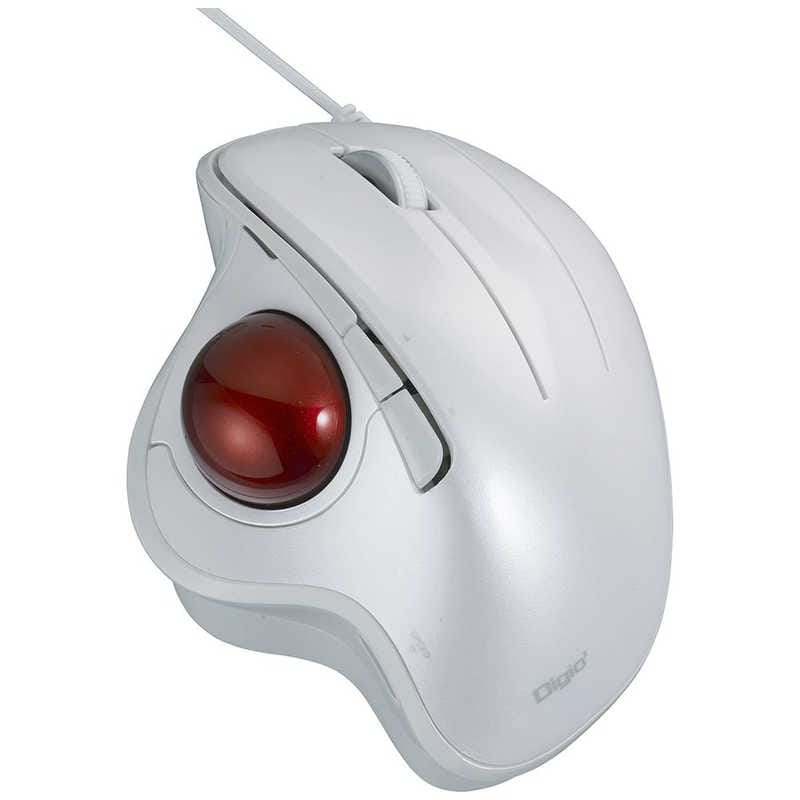 ナカバヤシ　マウス トラックボール Digio2 [光学式 /有線 /5ボタン /USB] ホワイト　MUS-TUIF181W