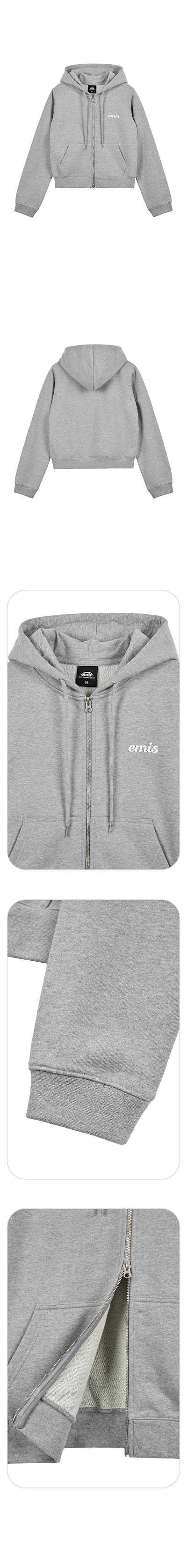 Qoo10] EMIS APPLIQUE HOOD ZIP-UP : レディース服