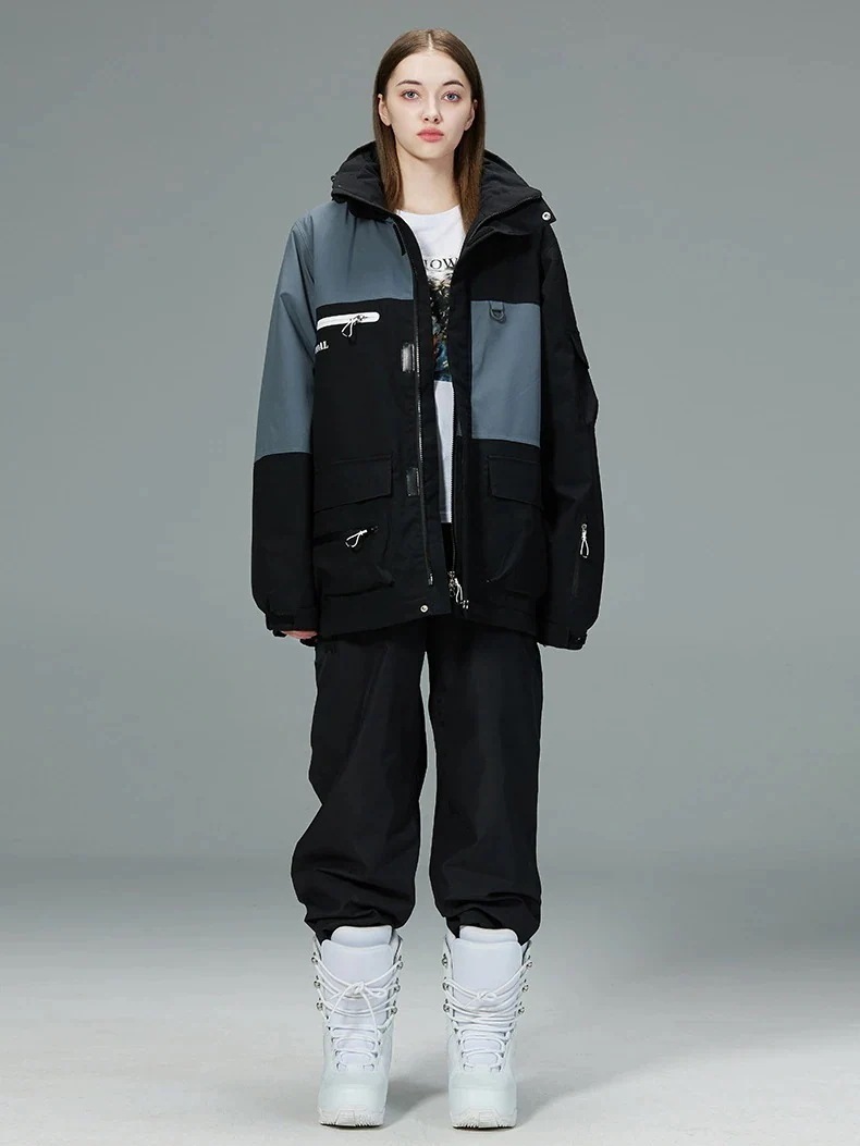 上下セット スノーボードウェア 韓国ファッション スポーツシリーズ スノーボードウェア