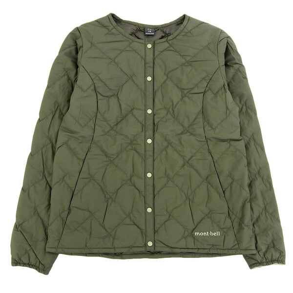 モンベル スペリオダウン ラウンドネックジャケット レディース ダウンジャケット L ナイロン カーキ Superior Down Round NeckSeries 1101667 RL1101667
