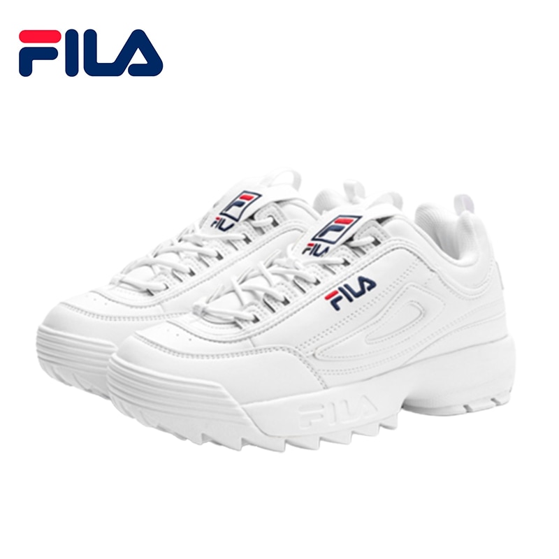 FILA フィラ Disruptor2 Unisex 厚底スニーカー White