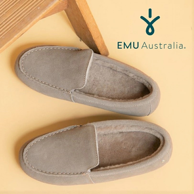 【公式】EMU Australia エミュ Davies シープスキン ムートン 靴 モカシン ローファー 内ボア 革 防寒 保温 フラット レディース 秋冬 秋 冬 公式 正規 通販 ボア ファー