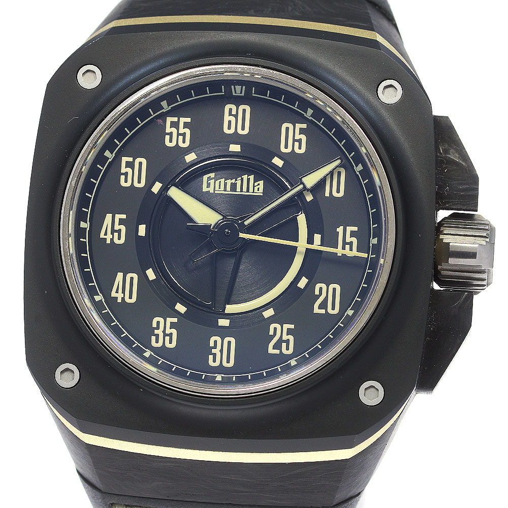 ゴリラ Gorilla FBY03.1 ファストバック ファントム・ブラック 自動巻き メンズ 美品 箱・保証書付き_848586【中古】