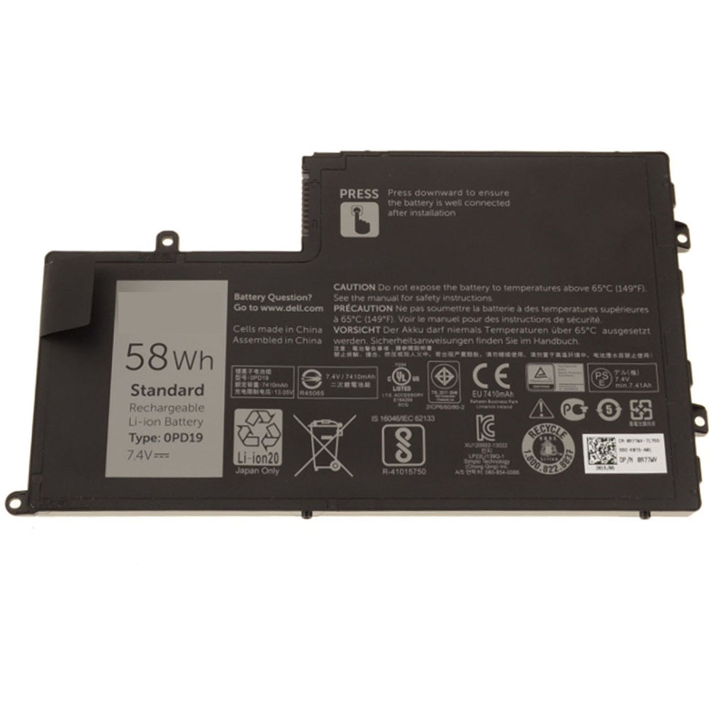 バッテリー互換 DELL Inspiron 5442 5443 5445 5447 5448 5457 5542 5543 5545 5547 5548 5557 7.4V 58WH 7410mAh