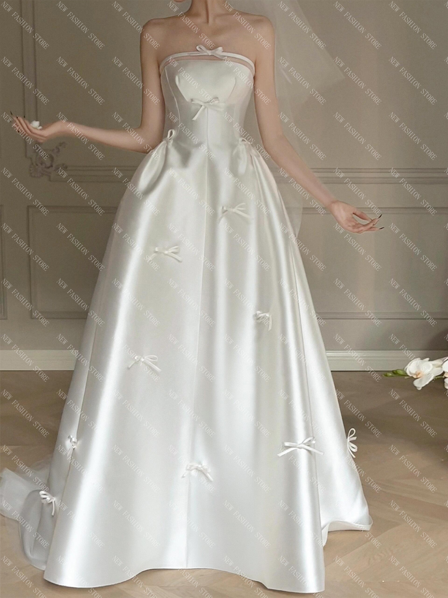 ウエディングドレス 白-84