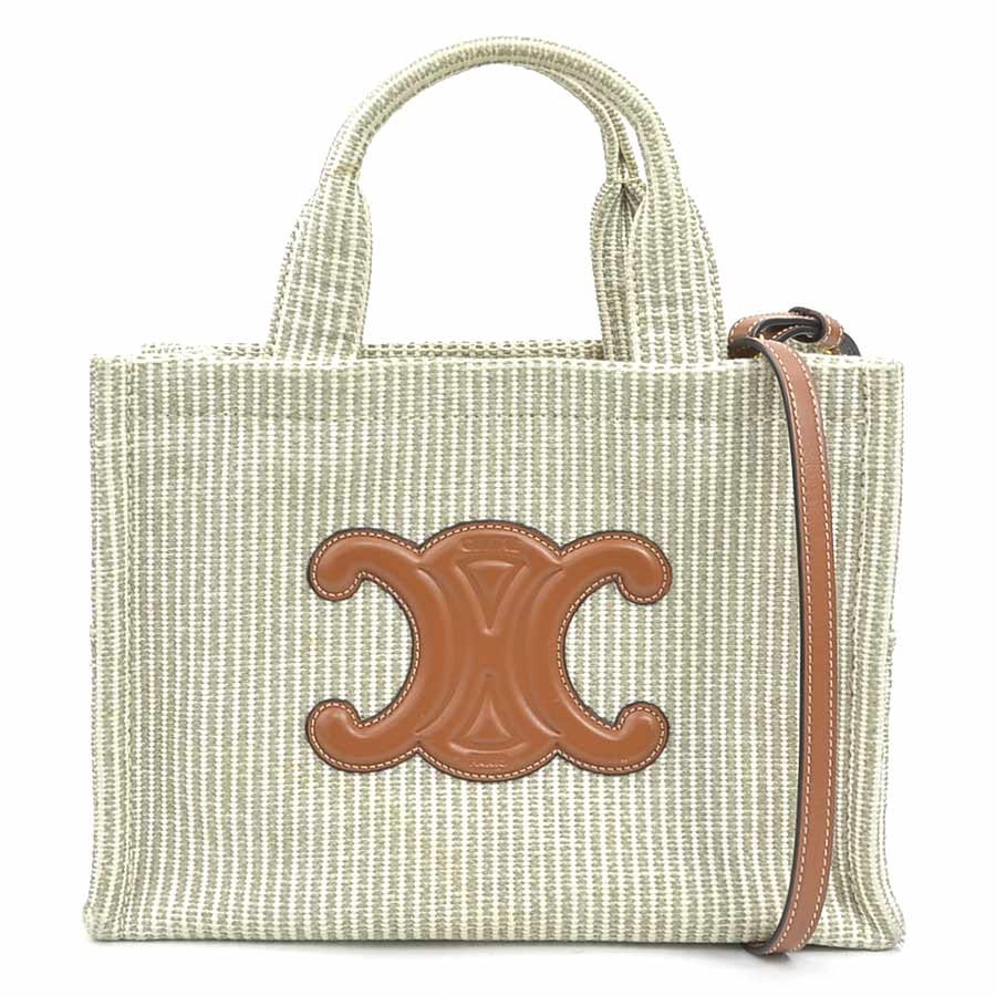 セリーヌ CELINE ハンドバッグ ショルダーバッグ スモール カバ タイス キャンバス/レザー ブラウン×ベージュ レディース 90217g