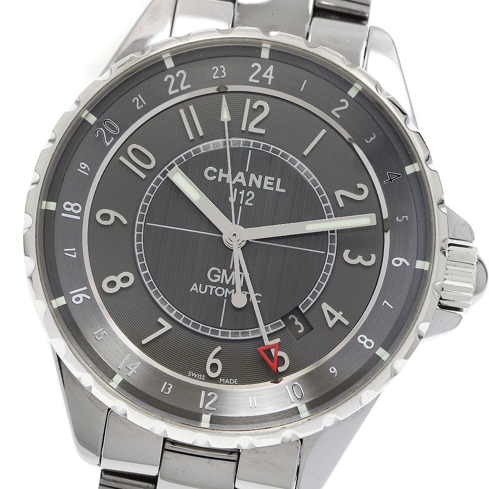 シャネル CHANEL H3099 J12 クロマティック GMT デイト 自動巻き メンズ 良品 保証書付き メーカーOH済み_944854【中古】
