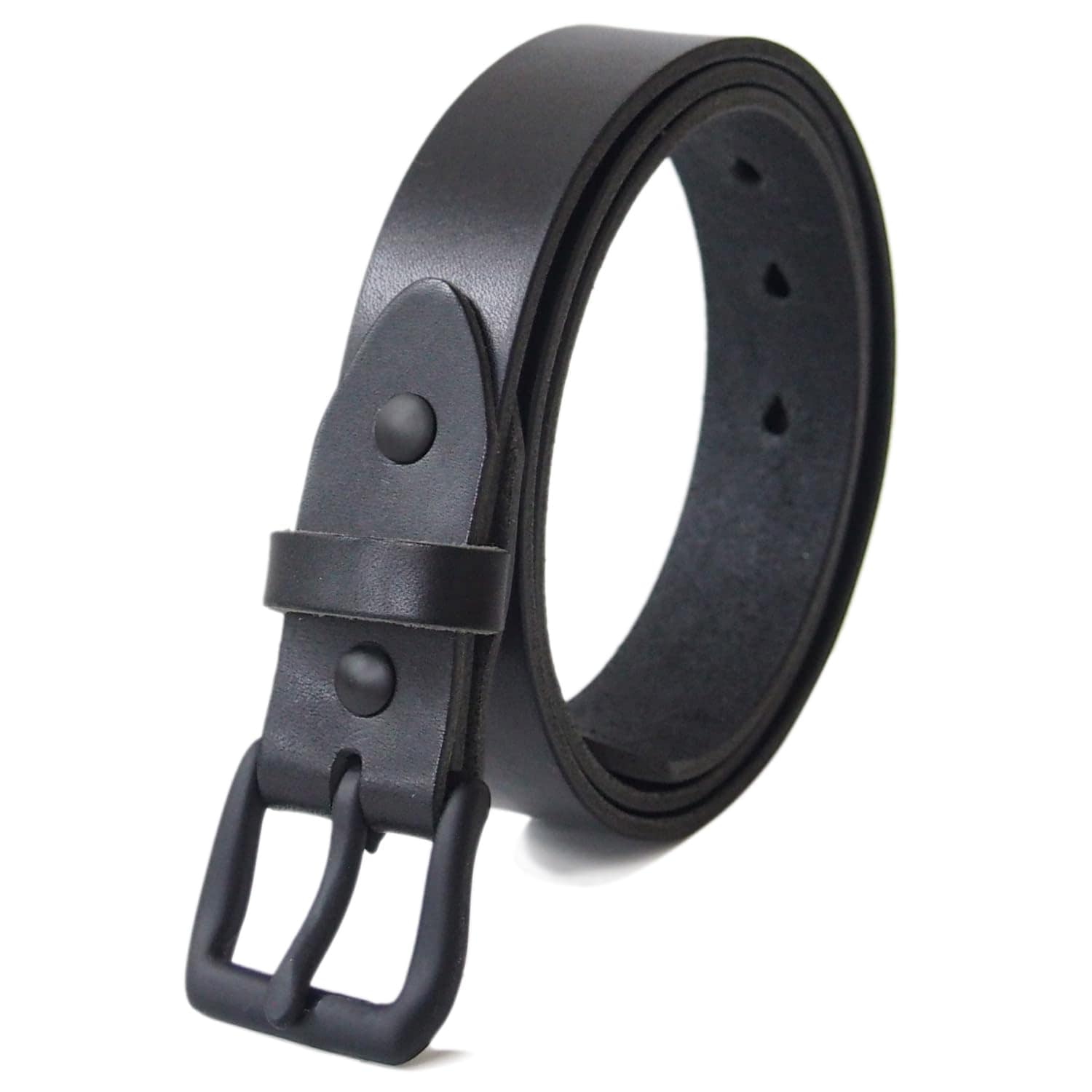 [KOGUMA BELT] ベルト 黒が好き 栃木レザー 日本製 ヌメ革 黒 クロ バックル メンズ レディース 牛革 革 本革 レザー 30mm幅 3.0cm幅 カジュアル フリーサイズ シンプル