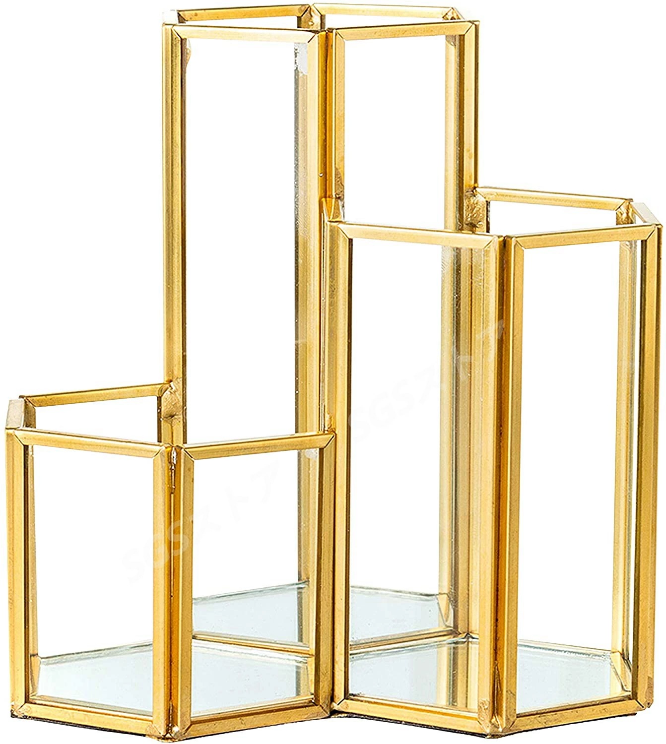 デスク用六角ペンホルダー ペンスタンド 小物収納 ホルダー ガラス 5,245円