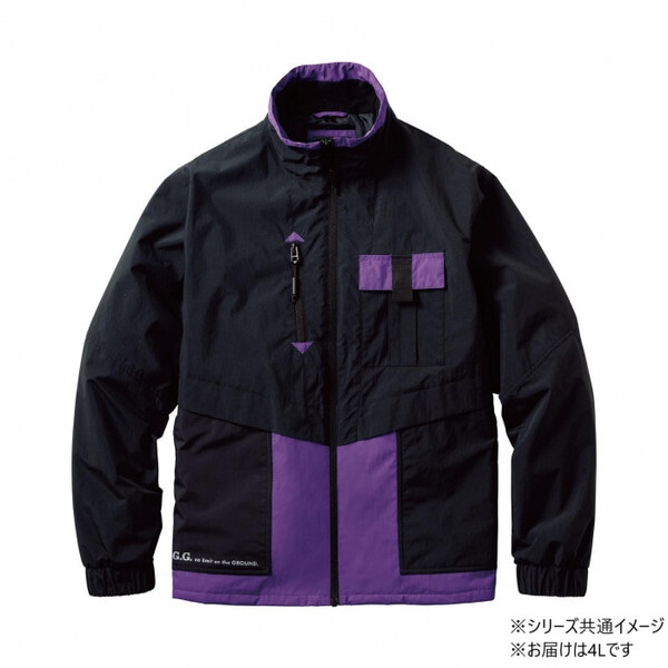 0534-00 防寒ブルゾン(防風.透湿) 4Lサイズ パープル(63) G.G. 5,613円