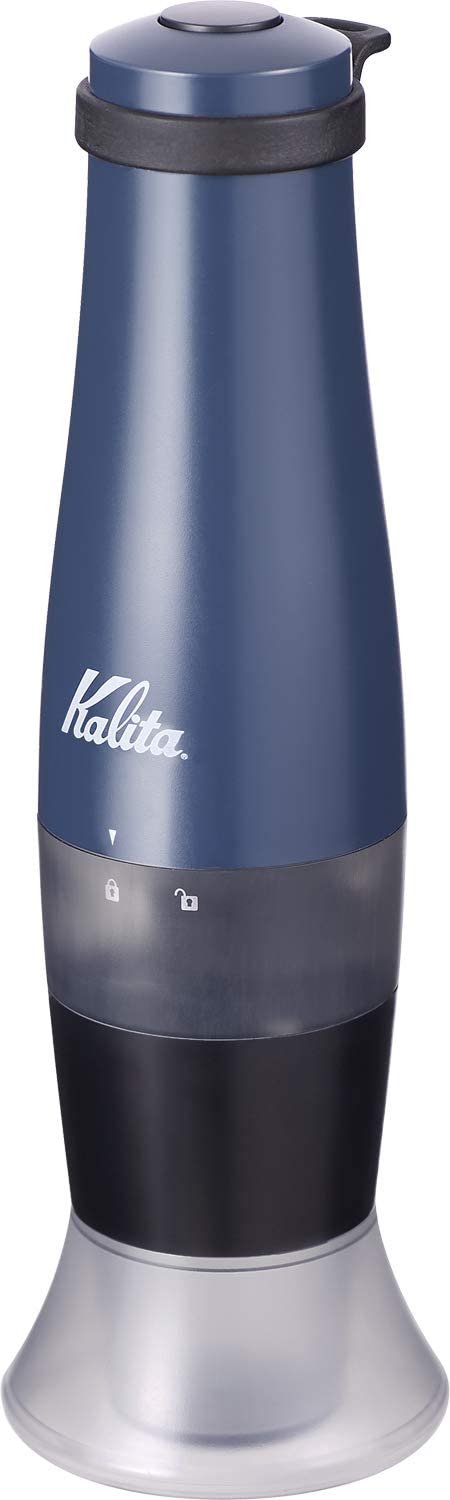 94％以上節約 Kalita カリタ コーヒーミル 手挽き 登場大人気アイテム スロ コーヒーグラインダー 電池式 スモーキーブルー