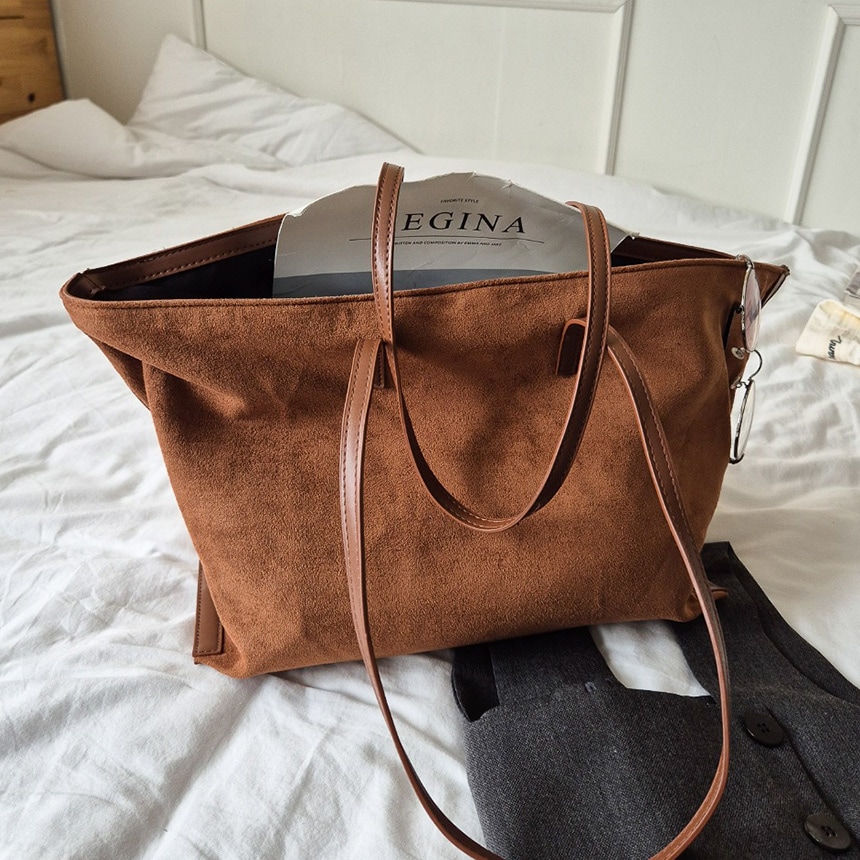 ロハシ エコ スエード ショルダーバッグ