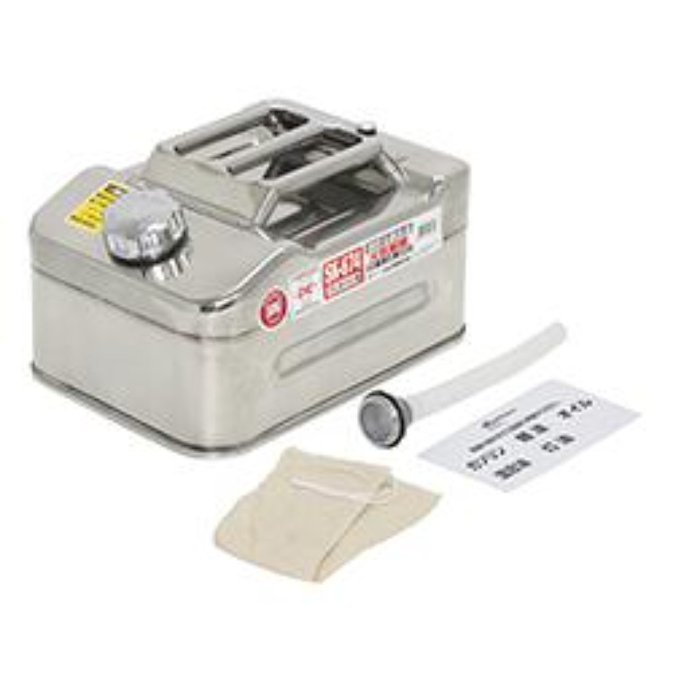 メルテック ガソリン携行缶 ステンレス製 10L SK-674