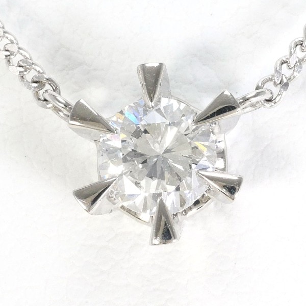 PT900 プラチナ PT850 ネックレス ダイヤ 0.565 SI2 鑑定書 ジュエリー 中古