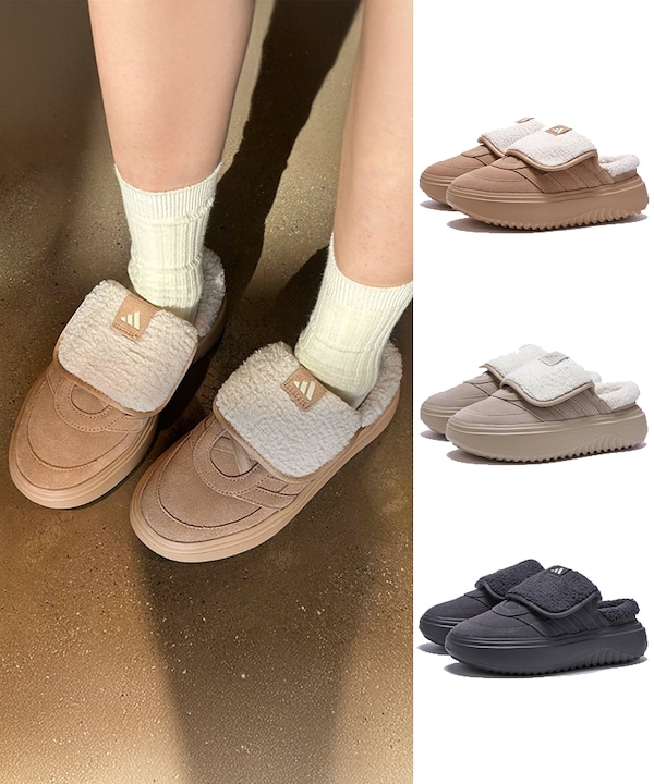 Qoo10 adidas グランドコートミュール バックル/ベルト