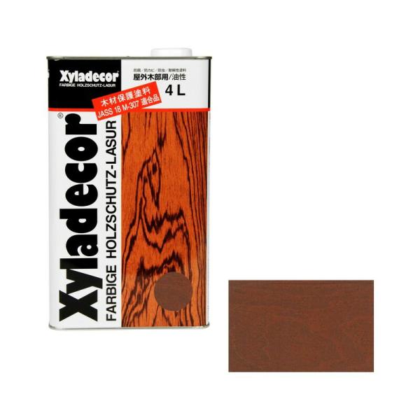 大阪ガスケミカル キシラデコール 4L 107 マホガニ 資材 塗料 その他塗料