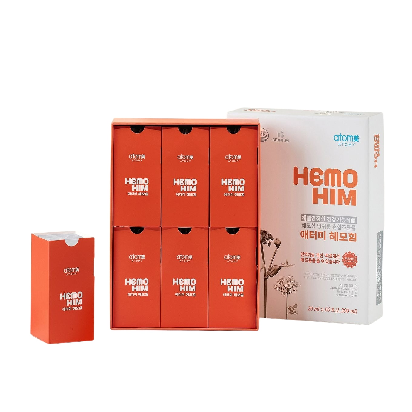 【正規品】【韓国】ヘモヒム HemoHIM 免疫力サポート健康補助食品 20ml×60包 (1日2包目安)【公式/正規品】