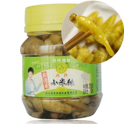 Qoo10] 丹丹小米辣 塩漬青唐辛子 泡椒 250g