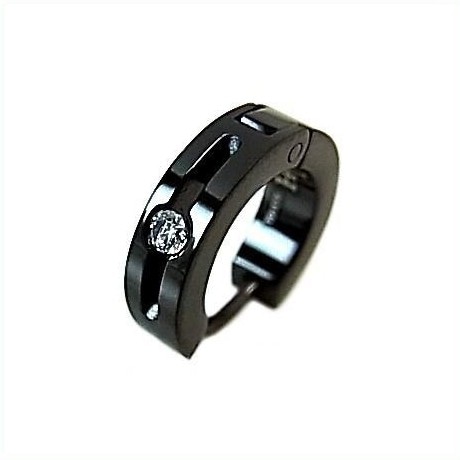 アクセ メンズ 片側ピアス ステンレス ブラック LHMP001N(国内正規品)