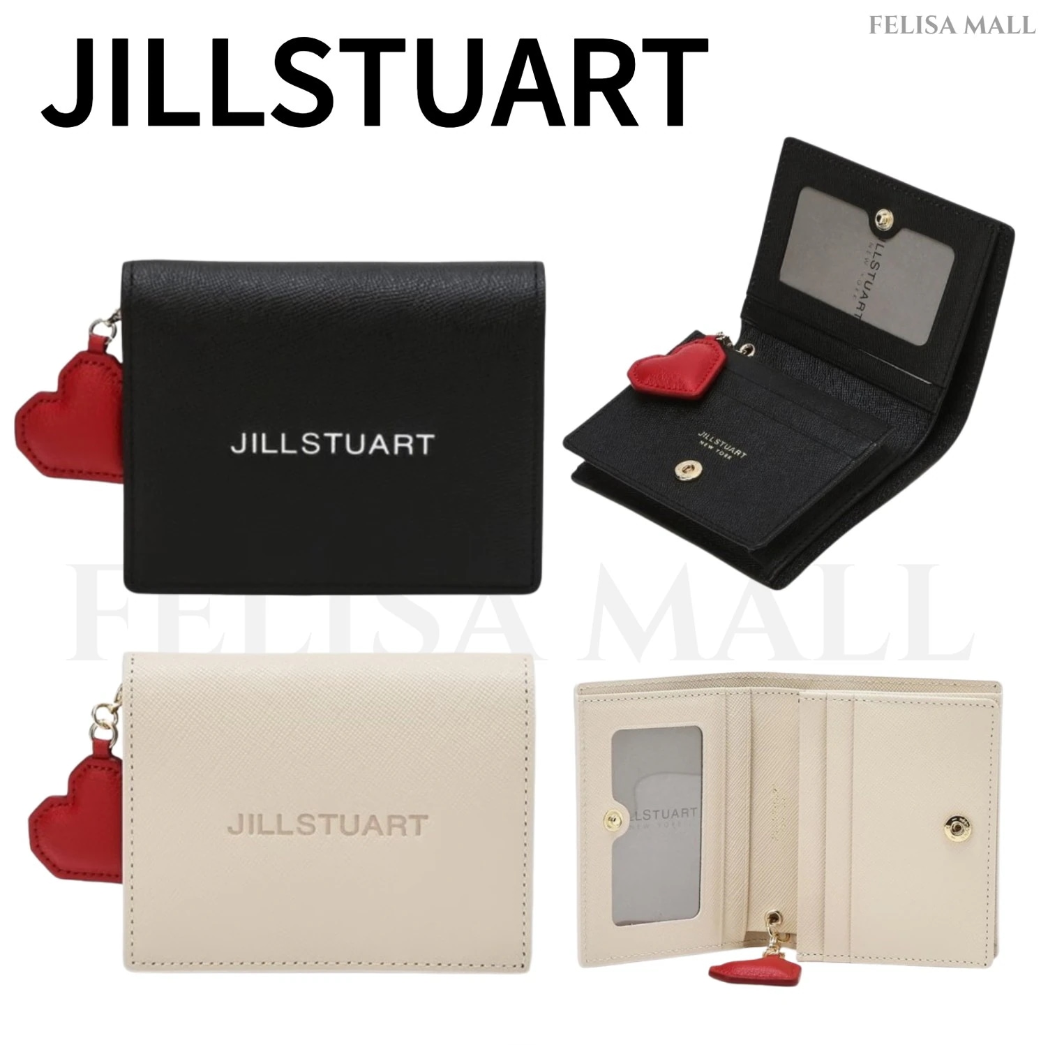[JILLSTUART] ハートテタリング 女性折り財布 韓国人気アイテム