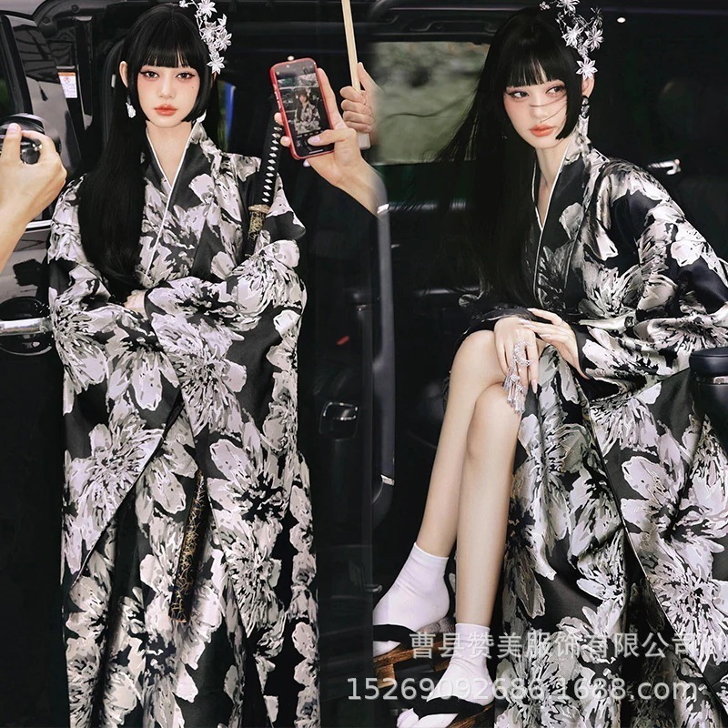 の伝統的な神の着物の改良版冥界の娘の着物浴衣の写真撮影の服装