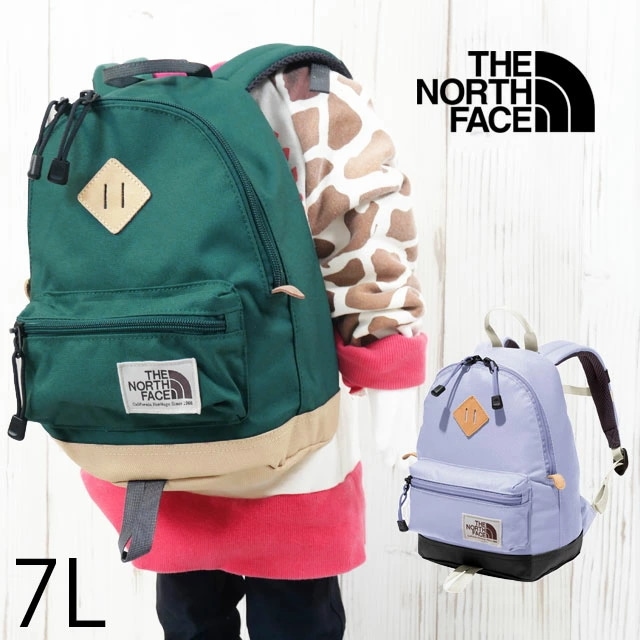 ザ・ノース・フェイス リュックサック キッズ ジュニア NMJ72364 バークレー ミニ 男の子 女の子 バックパック デイパック かばん 通学 通園 遠足 外出 旅行 買い物 ハイキング 7L 緑